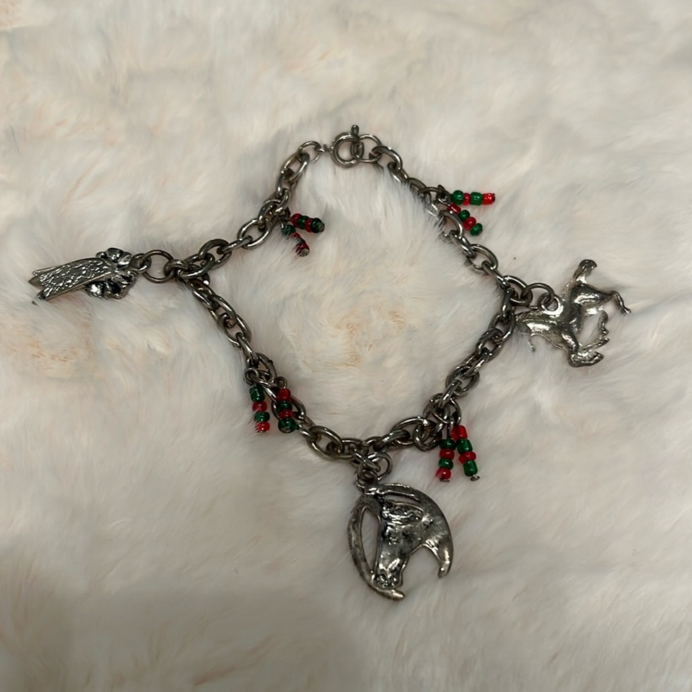 Equestrian Horse Competition Charm Bracelet